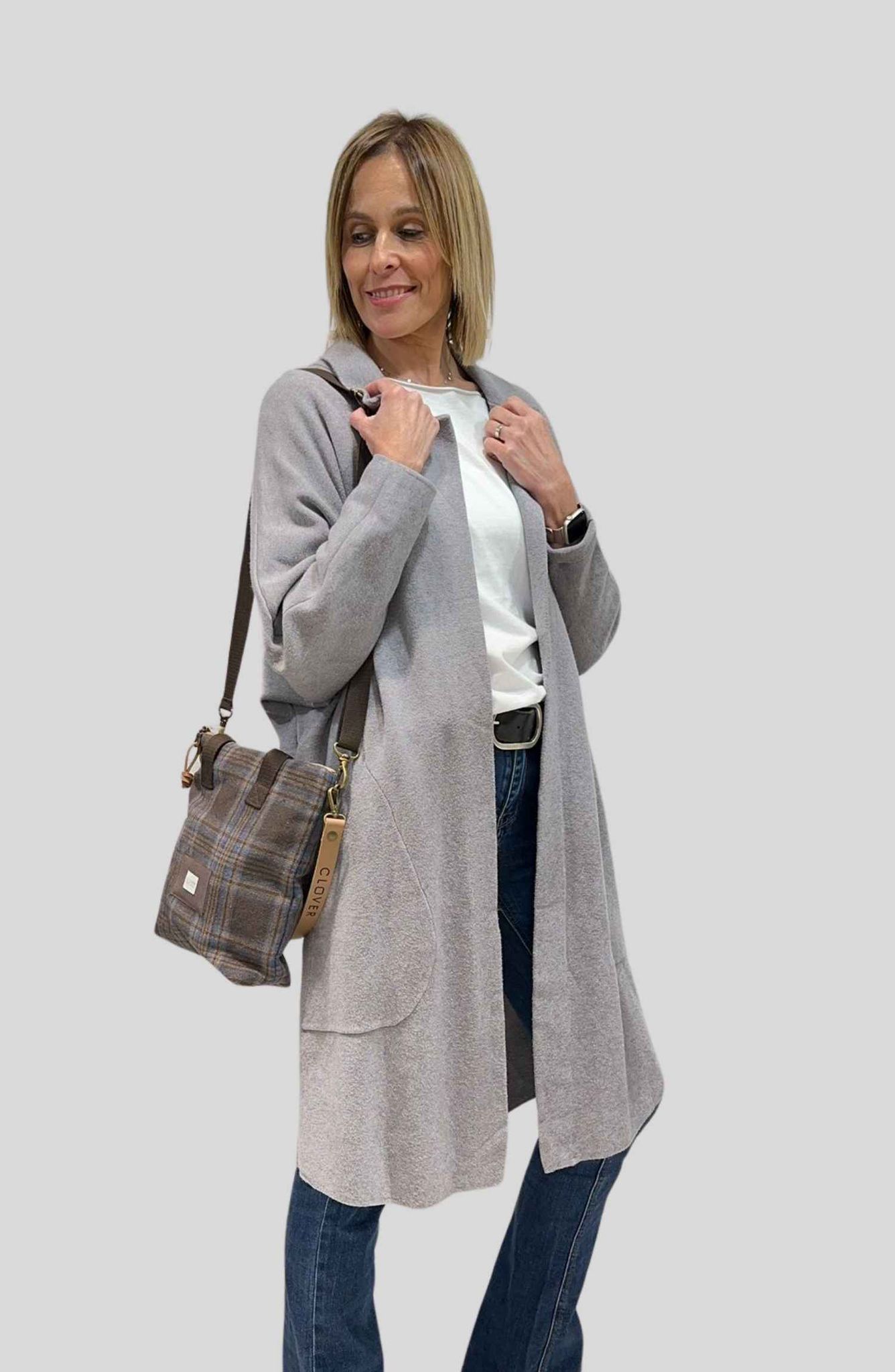 Chaqueta punto larga