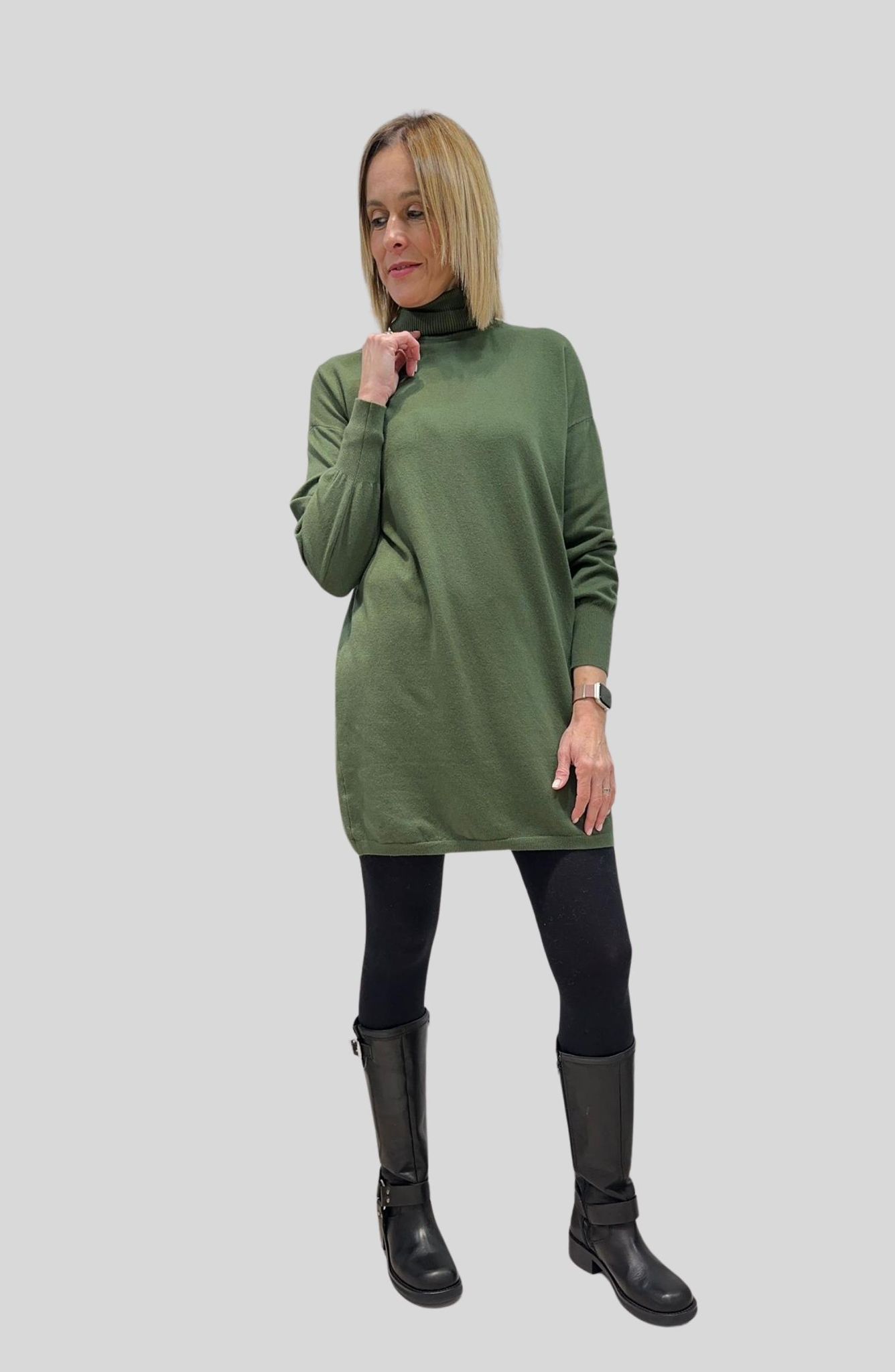 Vestido cuello alto - Imagen 4