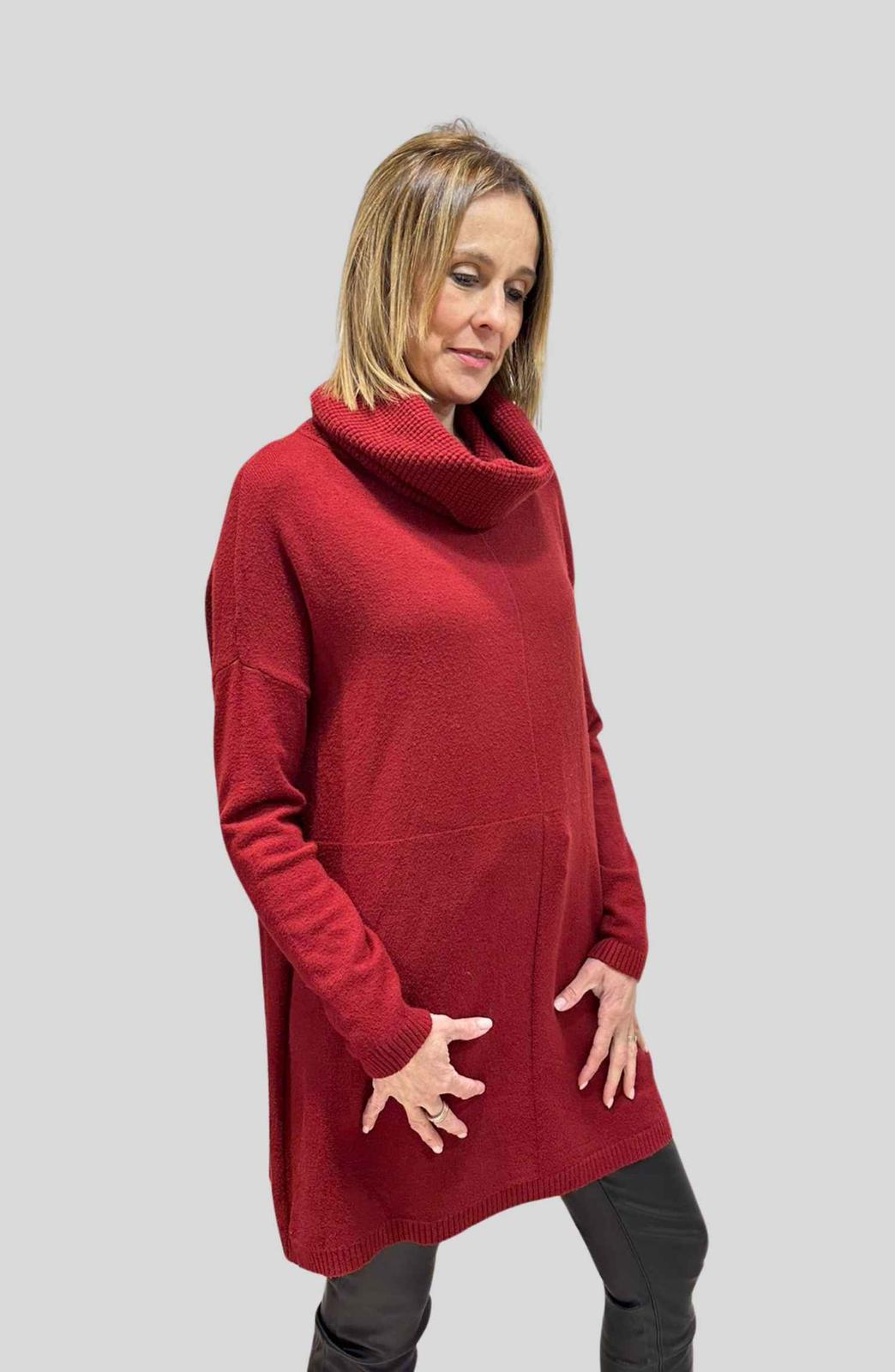 Vestido cuello vuelto - Imagen 4