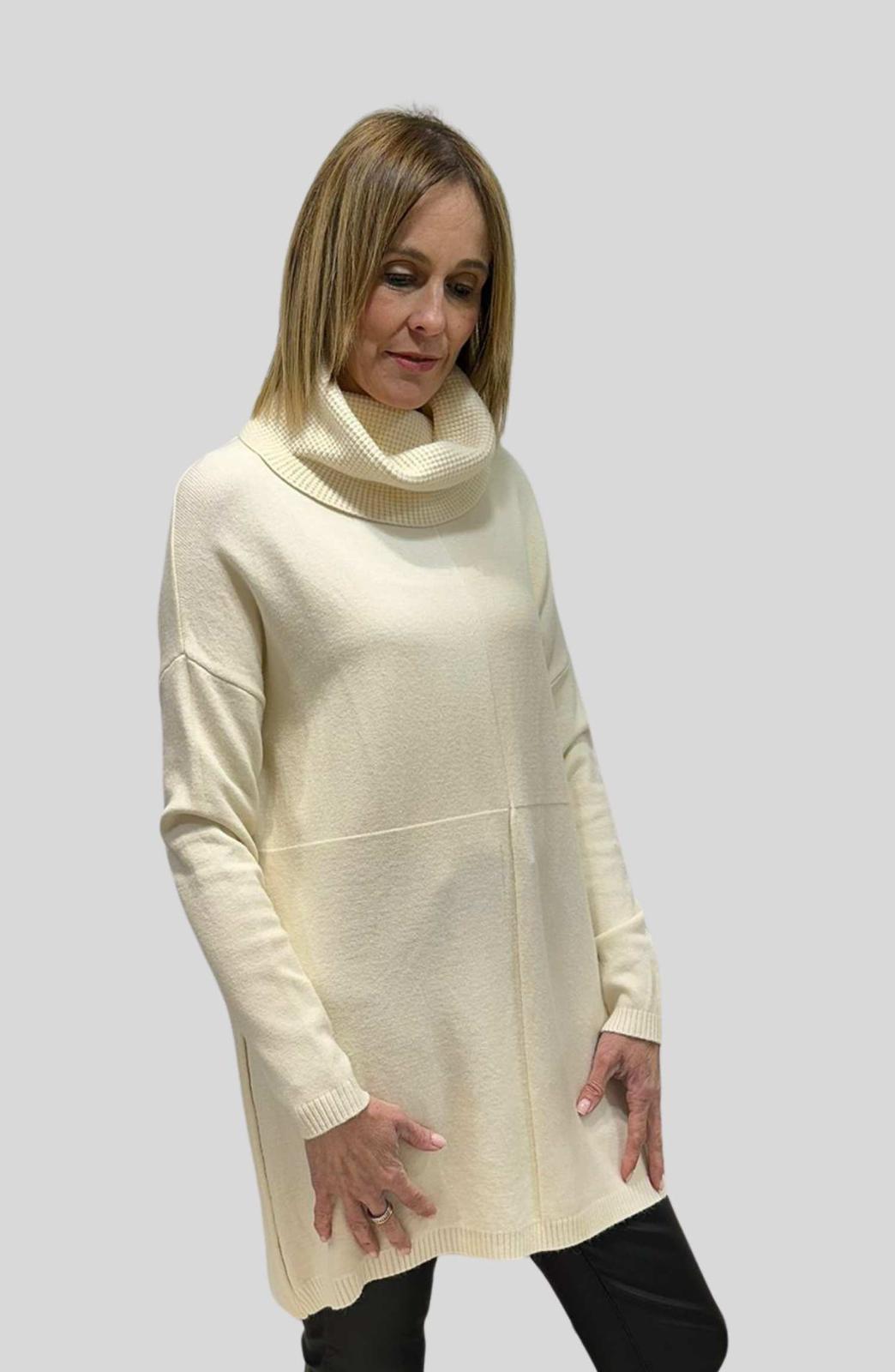 Vestido cuello vuelto - Imagen 5
