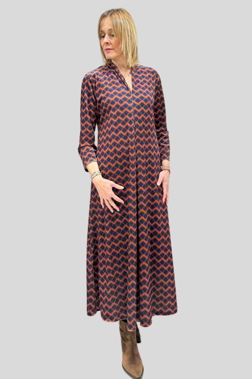 Vestido de Terciopelo Estampado