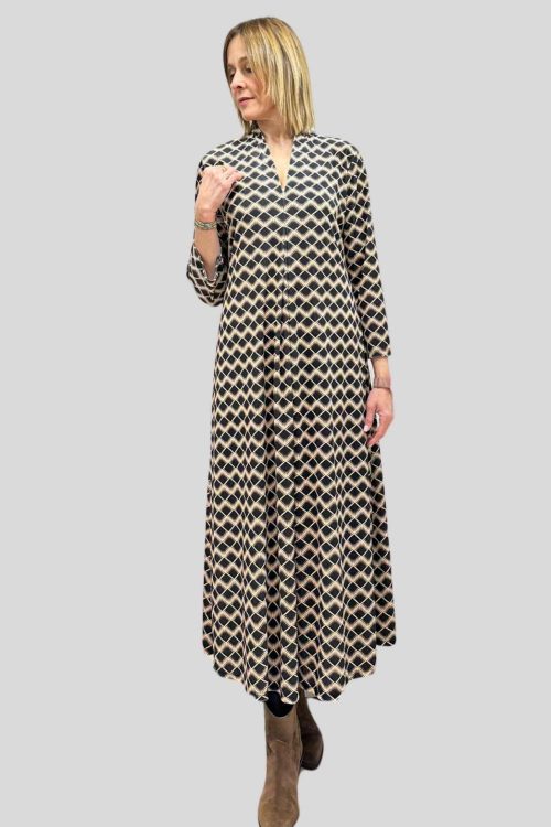 Vestido de Terciopelo Estampado