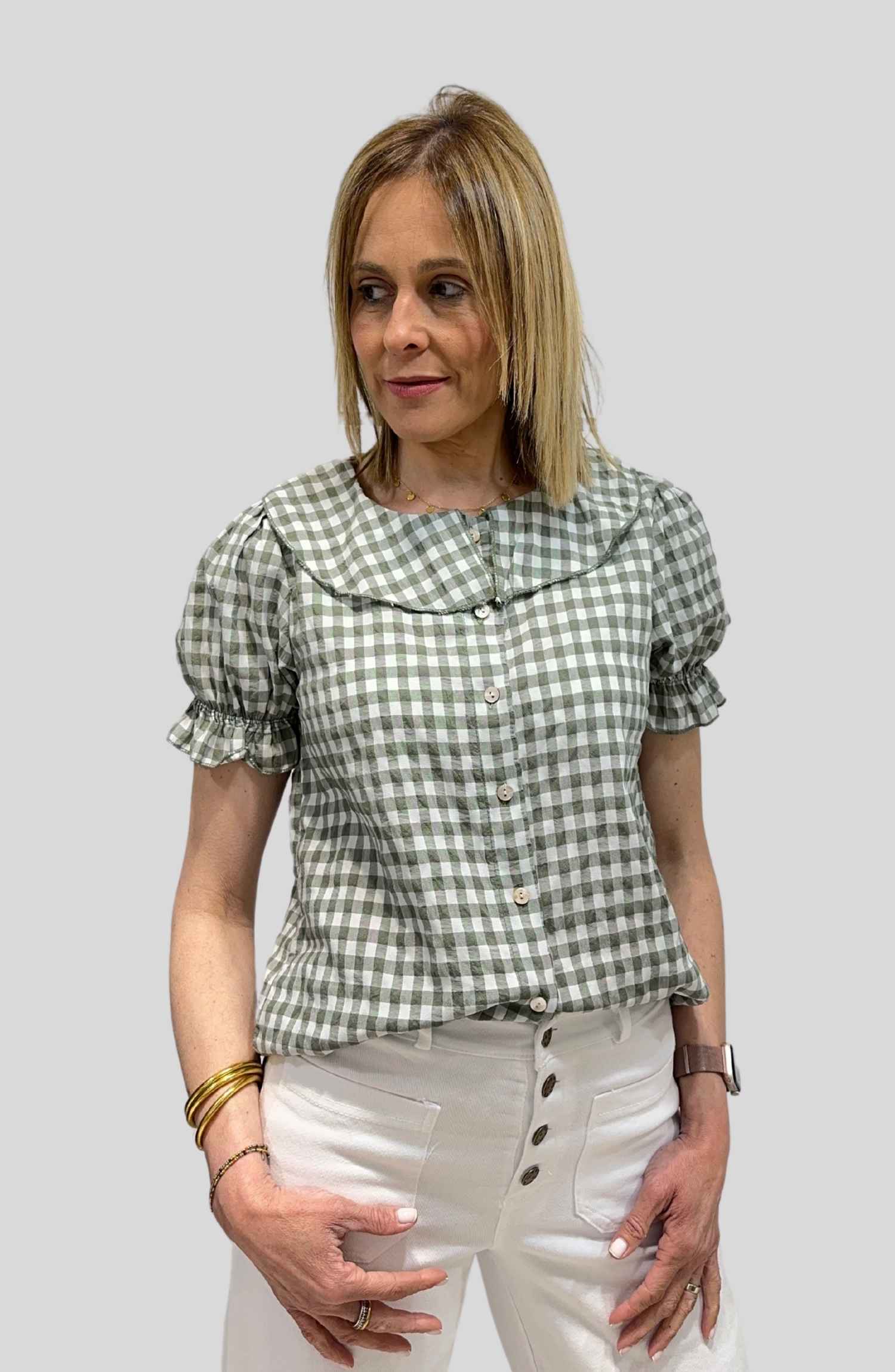 Blusa Cuadro Vichy - Imagen 2