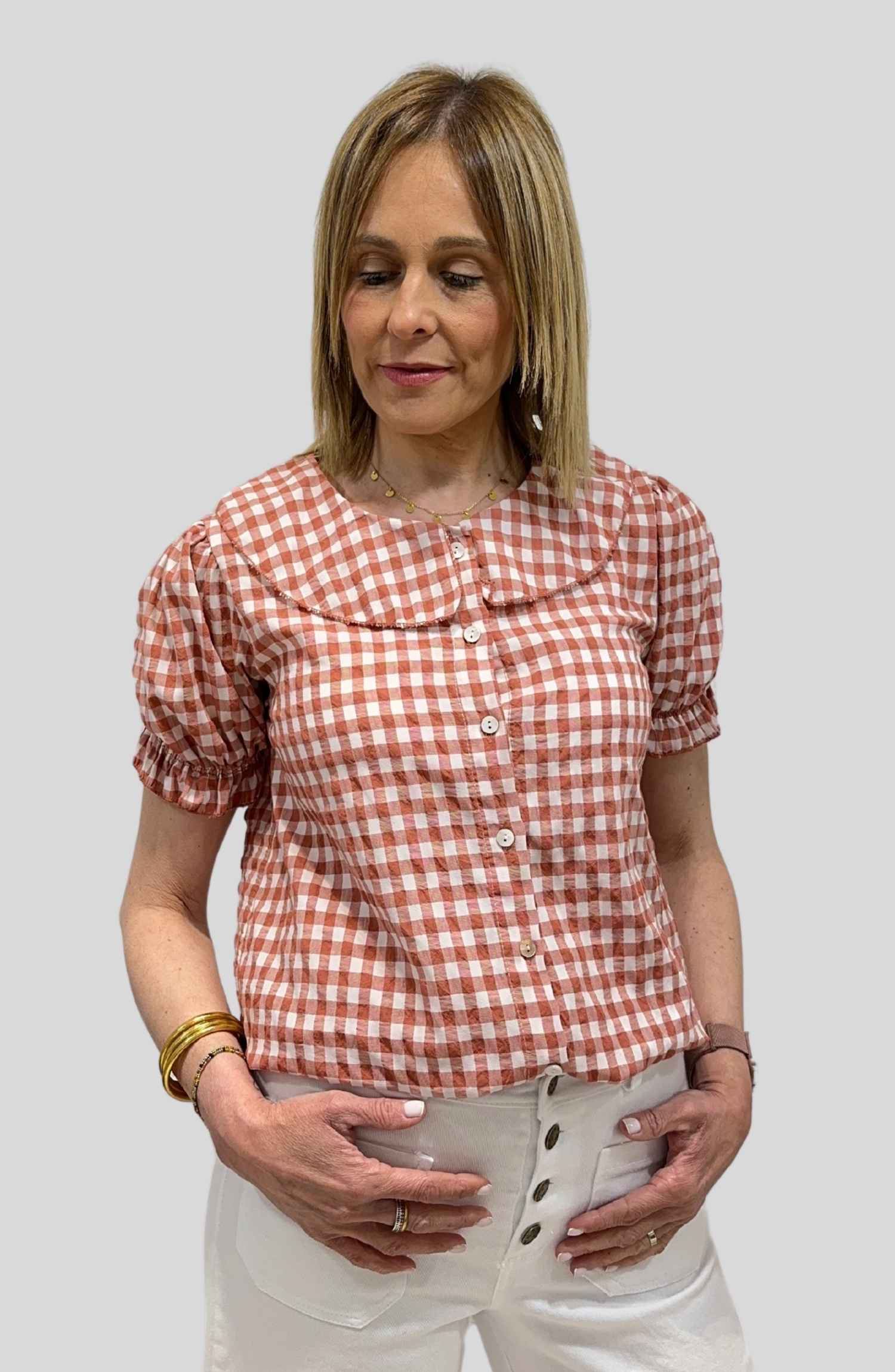 Blusa Cuadro Vichy - Imagen 3