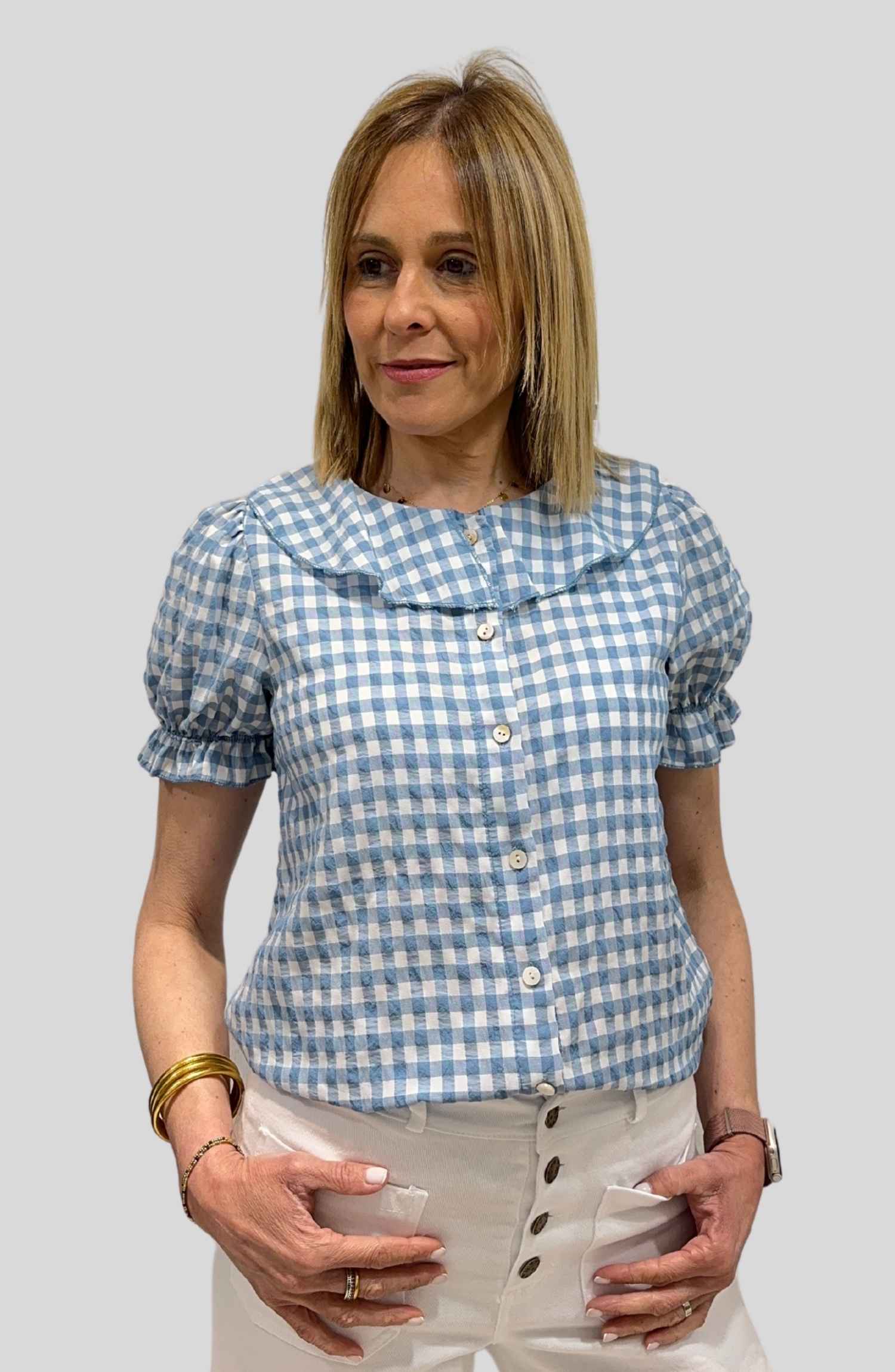 Blusa Cuadro Vichy - Imagen 4