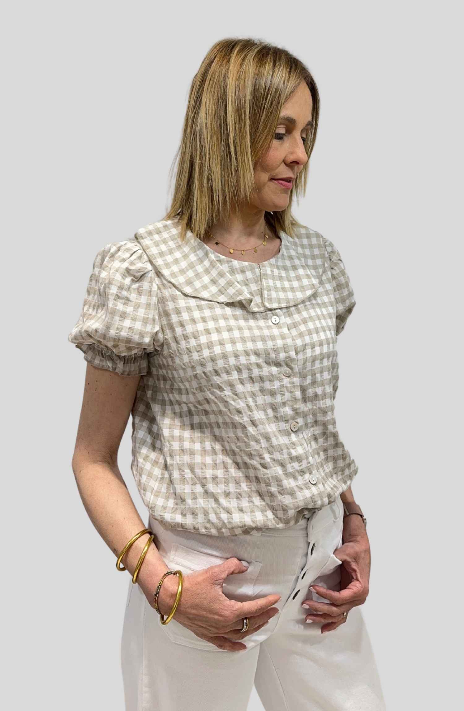 Blusa Cuadro Vichy - Imagen 5