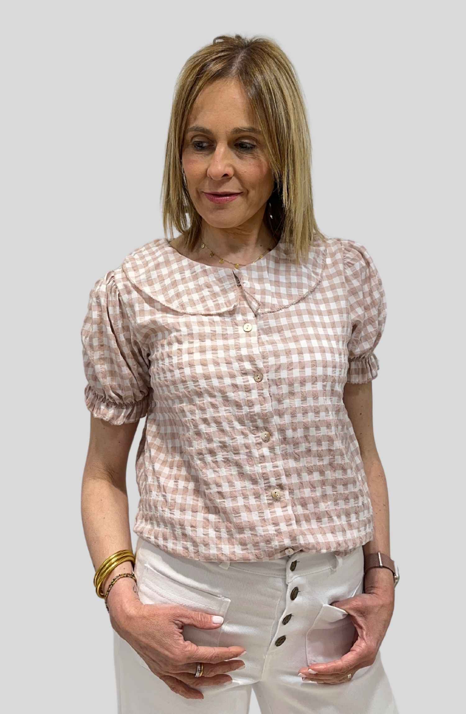 Blusa Cuadro Vichy - Imagen 6