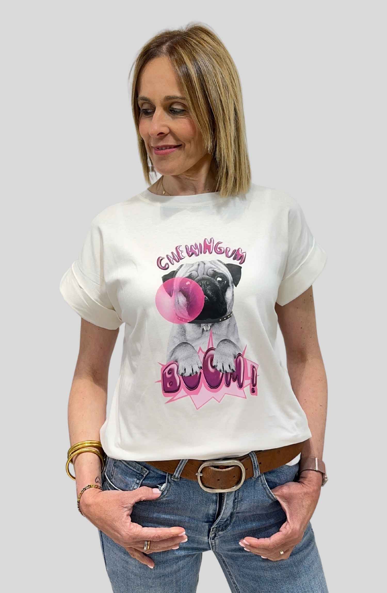 Camiseta Boom Blanca
