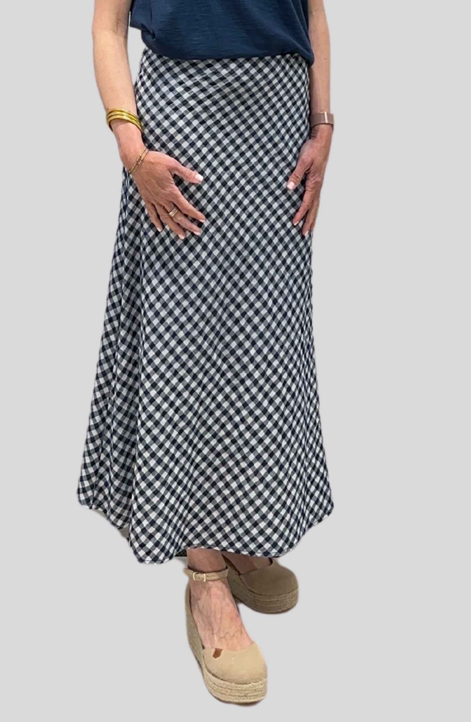 Falda cuadro vichy